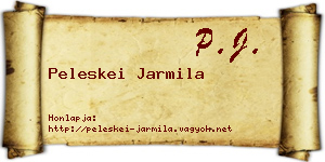 Peleskei Jarmila névjegykártya